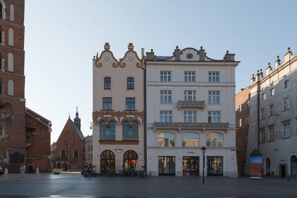 KRAKOW, POLAND - MAY, 12, 2018: Historic center of old town with ancient architecture. - Photo, Image
