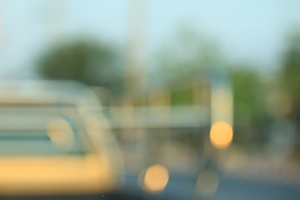 blurred of car in city  - Foto, Imagen