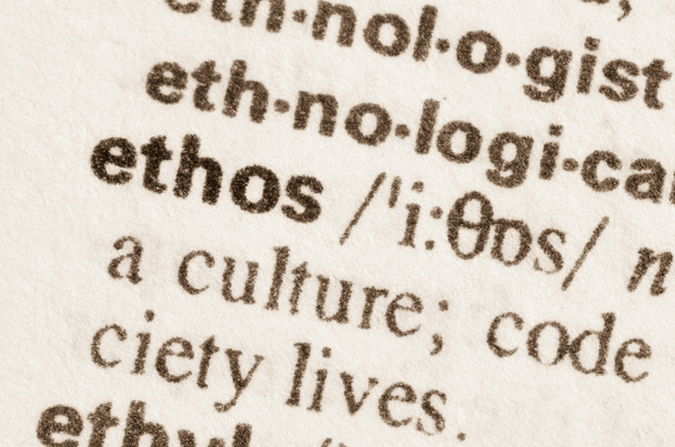 Słownikowej definicji wyrazu etos  - Zdjęcie, obraz