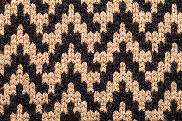 Brown and black knitted background - Photo, Image