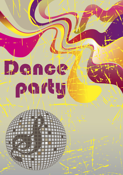 Αφηρημένος χορός αφίσα - Διάνυσμα, εικόνα
