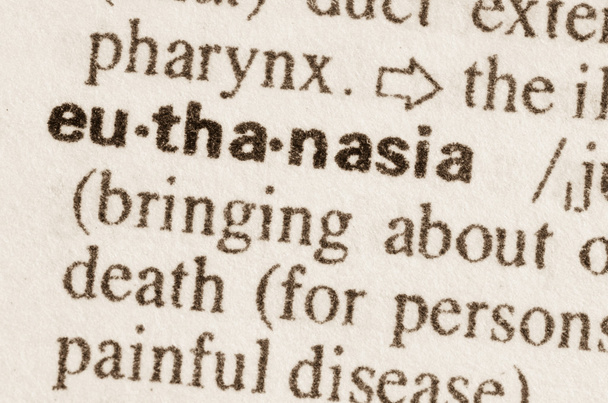 Dicionário definição de palavra eutanásia
 - Foto, Imagem