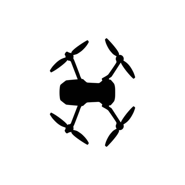 Drone Camera of UAV Silhouet, Flat Style, Kan worden gebruikt voor Art Illustration, Apps, Website, Pictogram, Logo Gram, of Graphic Design Element. Vector Illustratie  - Vector, afbeelding