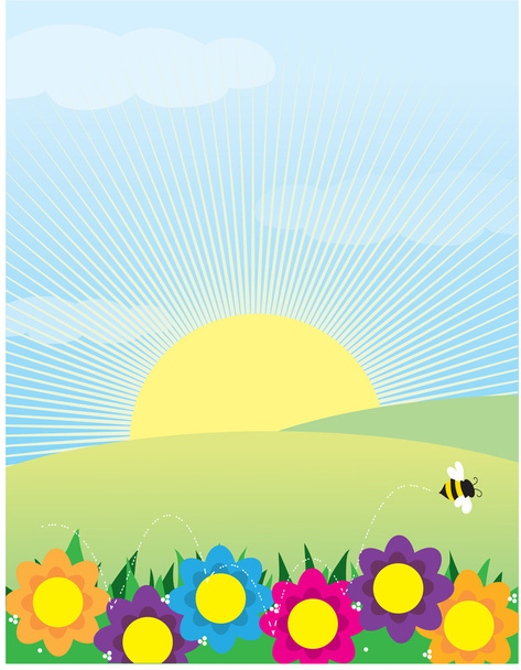 Spring Background - Vetor, Imagem