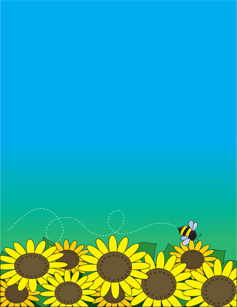Sunflowers - Vettoriali, immagini