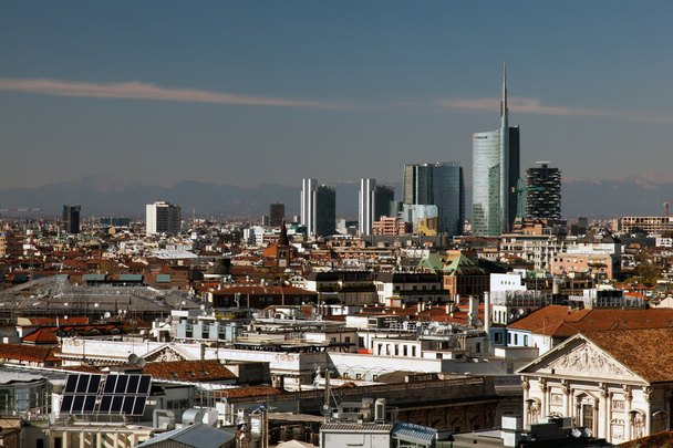 View of Milan from the rooftop of Milan's Cathedral - Photo, Image