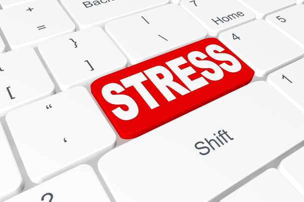 Button "stress" on keyboard - Φωτογραφία, εικόνα