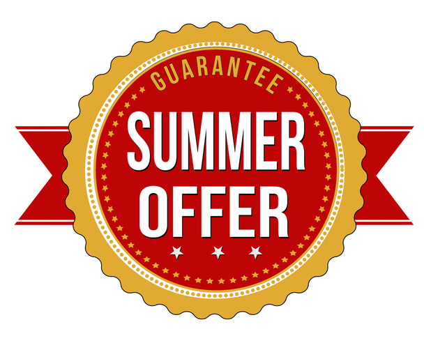 Summer offer  badge - Vector, Image