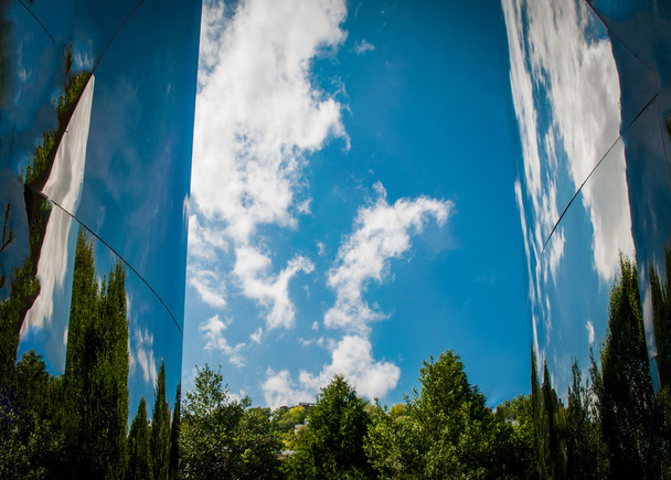 Mavi gökyüzü doğa yansıtan bulutlar - Fotoğraf, Görsel