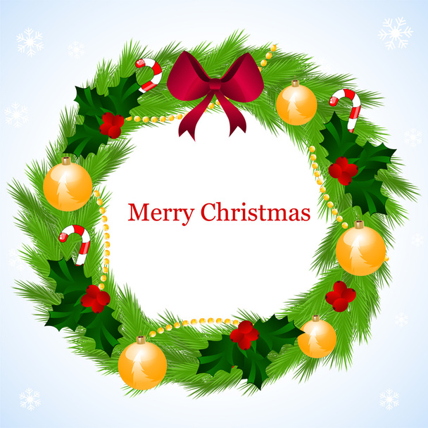 Christmas wreath - Vector, Image