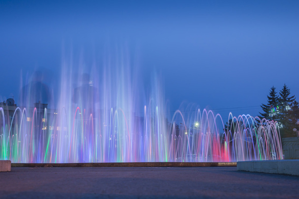 Fountain Illuminated - Photo, Image