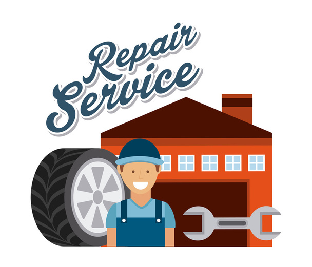 Servicio de reparación
  - Vector, imagen