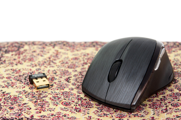 bilgisayar fare bir mat - Fotoğraf, Görsel