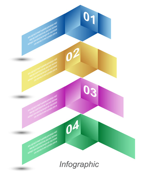 Infografikai tervezési sablon - Vektor, kép
