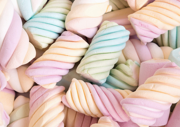 A delicious multicolored marshmallows background - Foto, Imagem