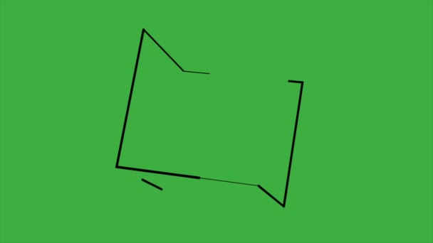 Animace video smyčka abstraktní na zeleném pozadí obrazovky - Záběry, video