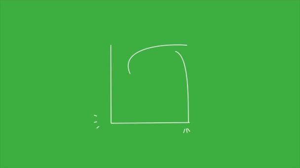 Κινούμενο βίντεο βρόχο ορθογώνιο σε πράσινο φόντο οθόνη - Πλάνα, βίντεο