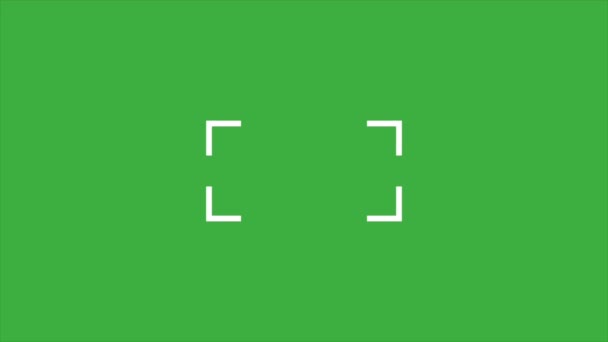 Анімаційний прямокутник відеоциклу на фоні зеленого екрану - Кадри, відео