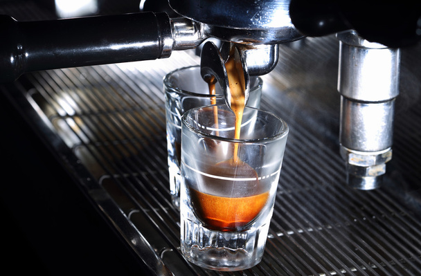 Espresso machine brewing a coffee - Photo, Image