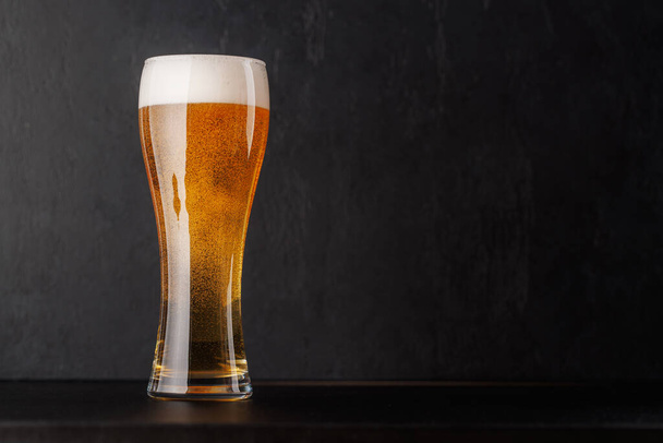 Beer mug. Over dark background with copy space - Photo, Image