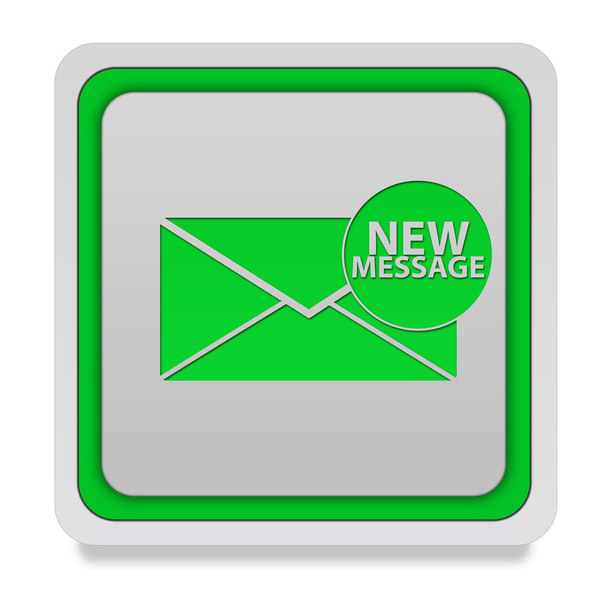 new message square icon on white background - Photo, Image
