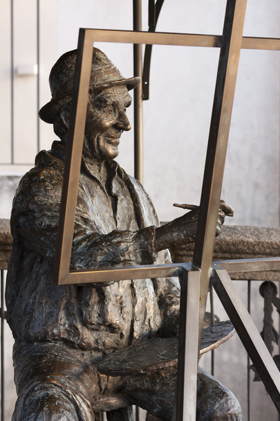 Statue d'un peintre
 - Photo, image