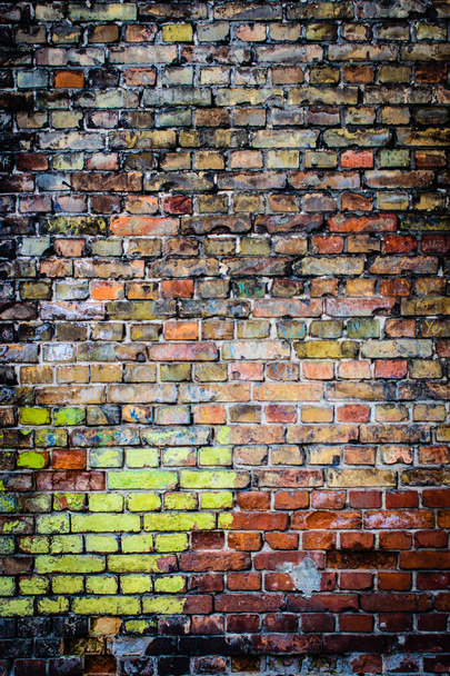 colorful brick wall - Photo, Image