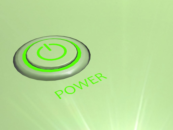 Power-knop - Foto, afbeelding