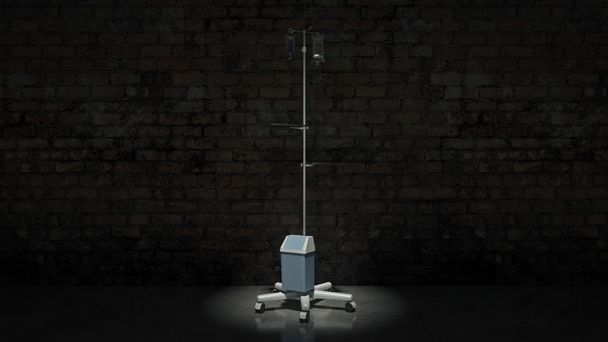 3d Rendering of a IV Pole - Photo, Image