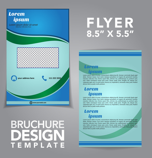 Flyer Brochure Vector Design - Vektor, kép