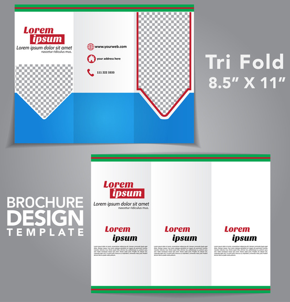 Tri складки брошура вектор дизайн - Вектор, зображення