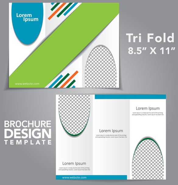 Brochure di Tri Fold Design vettoriale
 - Vettoriali, immagini