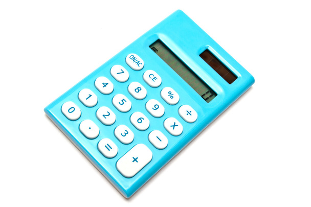 Kalkulator niebieski - Zdjęcie, obraz