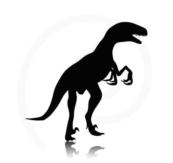恐竜ラプトル - ベクター画像