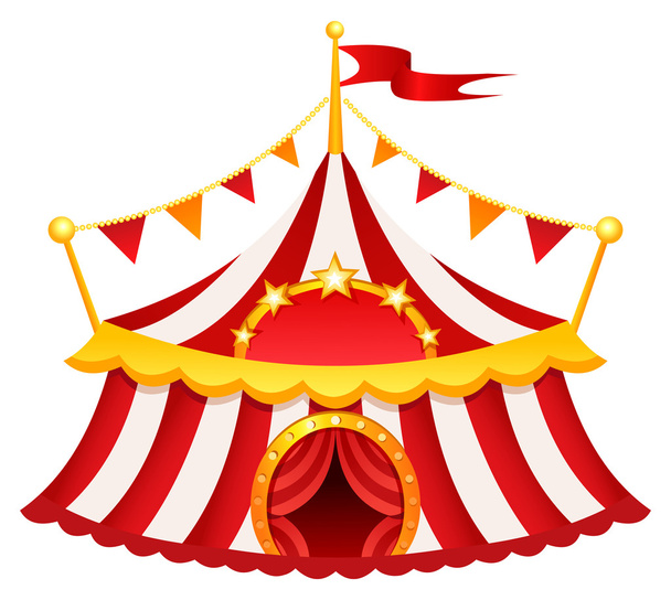 Cirkusový stan - Vektor, obrázek