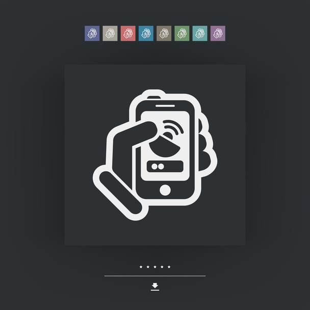 anténa smartphone ikona - Vektor, obrázek