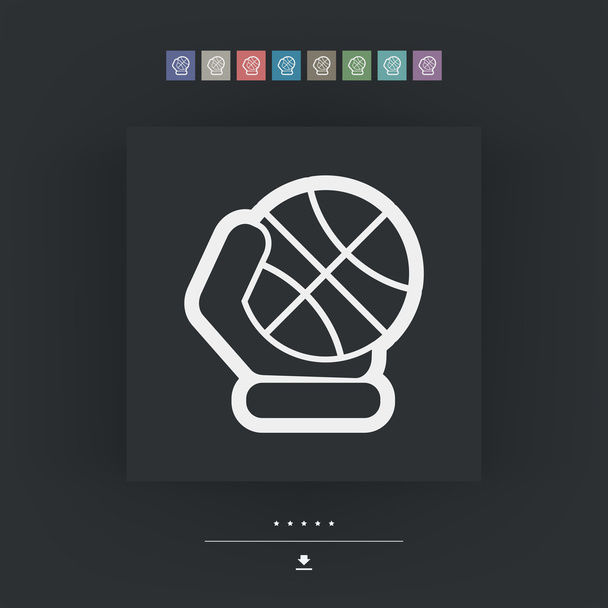 kosárlabda-ikon - Vektor, kép