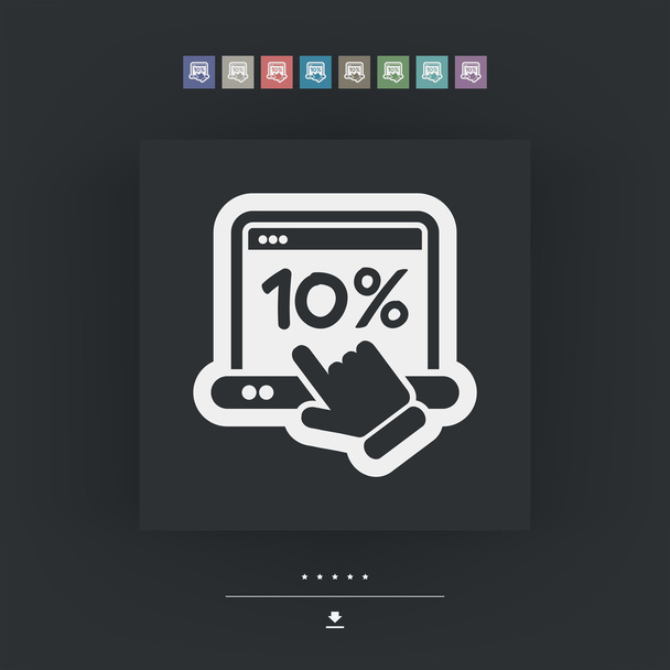 Discount label icon - Vector, Image
