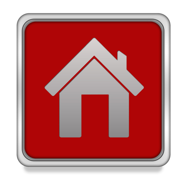icône carré maison sur fond blanc
 - Photo, image