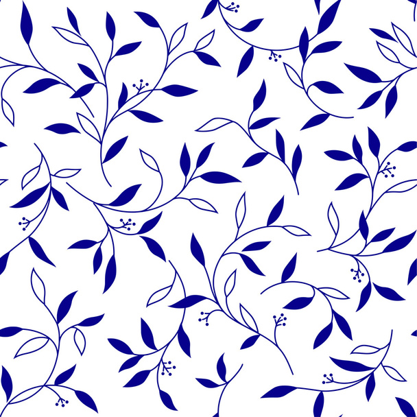 Plants pattern - Διάνυσμα, εικόνα