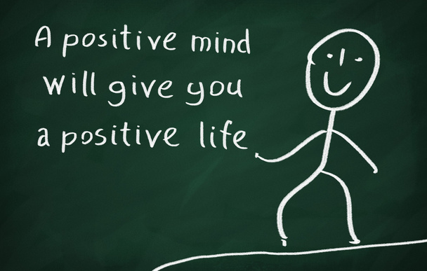 Uma mente positiva lhe dará uma vida positiva
 - Foto, Imagem