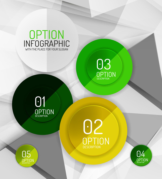 Vector fresh business abstract infographics template - Vector, Image