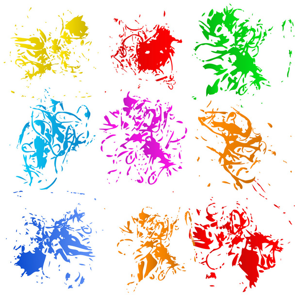 Винтажные разноцветные шпильки
 - Вектор,изображение