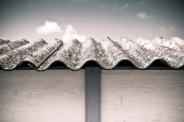 Dangerous asbestos roof - Medical studies have shown that the as - Photo, Image