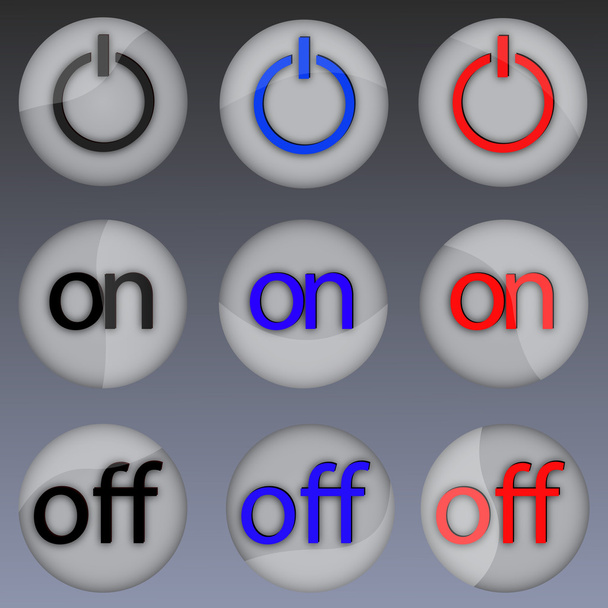 Power button - Vettoriali, immagini
