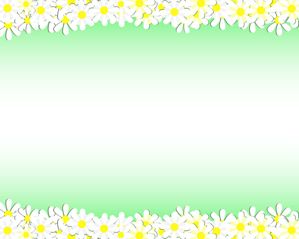 Background with daisies - Vettoriali, immagini