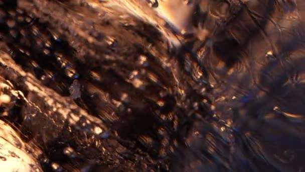 Jégkocka a színes tűz fény. elvont tapéta - Felvétel, videó