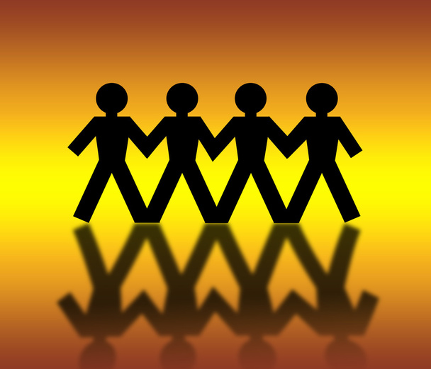 People silhouette business  Partnership   - Foto, Bild