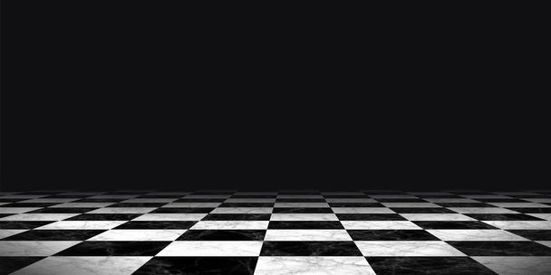 Μαύρο και άσπρο φόντο σκακιέρας - Φωτογραφία, εικόνα