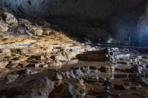 Akiyoshido cave. A solutional cave inside Akiyoshidai Quasi-National Park, Yamaguchi, Japan. - Photo, Image